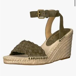 New Splendid Tasman Wedge espadrille Olive Green size 6.5